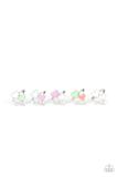 Paparazzi Starlet Shimmer Rings - 10 - Flirtatious Hearts - Pink, Green, Blue, Purple, White and Coral