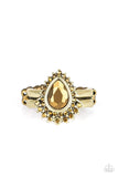 Paparazzi  Till QUEENDOM Come - Brass Ring - The Jewelry Box Collection 
