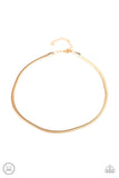 Paparazzi Flat Out Fierce - Gold Necklace - The Jewelry Box Collection 