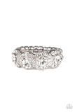 Paparazzi Ever Enlightened - White Ring - The Jewelry Box Collection 