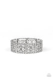 Paparazzi Summer Scandal - Silver Flower Bracelet