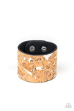 Paparazzi Cork Congo - White Urban Bracelet - The Jewelry Box Collection 