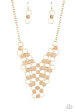 Paparazzi Net Result - Gold Necklace - The Jewelry Box Collection 