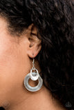 Paparazzi Rustic Retreat Silver Earring Fashion Fix Exclusive February 2020