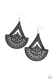 Paparazzi Tiki Sunrise - Black Earring