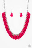 Paparazzi Super Bloom - Pink Necklace - The Jewelry Box Collection 