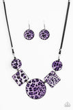 Paparazzi Here Kitty Kitty - Purple Necklace - The Jewelry Box Collection 