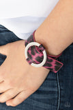 Paparazzi Jungle Cat Couture - Pink Bracelet - The Jewelry Box Collection 