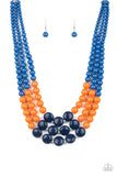 Paparazzi Beach Bauble - Blue Necklace - The Jewelry Box Collection 