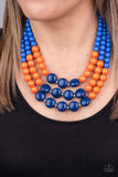 Paparazzi Beach Bauble - Blue Necklace - The Jewelry Box Collection 