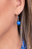 Paparazzi Beach Bauble - Blue Necklace - The Jewelry Box Collection 