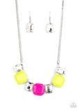 Paparazzi Royal Crest - Yellow Necklace - The Jewelry Box Collection 