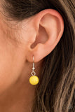 Paparazzi Bohemian Bombshell - Yellow Necklace - The Jewelry Box Collection 
