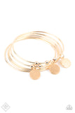Paparazzi Reflective Radiance - Gold Bangal Bracelet