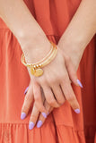 Paparazzi Reflective Radiance - Gold Bangal Bracelet