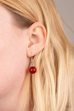 Paparazzi Sorry To Burst Your Bubble - Red Necklace - The Jewelry Box Collection 