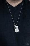 Paparazzi Proud Patriot - Black Necklace Dog Tags