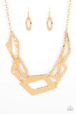 Paparazzi Break The Mold - Gold Necklace Convention 2020 - The Jewelry Box Collection 