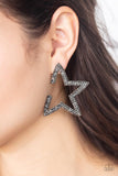 Paparazzi Star Player - Silver Earring - The Jewelry Box Collection 