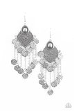 Paparazzi Garden Explorer - Silver Earring - The Jewelry Box Collection 