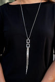 Paparazzi Times Square Stunner - Silver Necklace Convention 2020 - The Jewelry Box Collection 