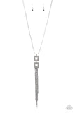 Paparazzi Times Square Stunner - Silver Necklace Convention 2020 - The Jewelry Box Collection 