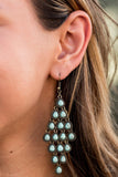 Paparazzi Rural Rainstorms - Brass Earrings Convention 2020 - The Jewelry Box Collection 