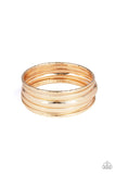 Paparazzi Basic Bauble - Gold Bracelets - The Jewelry Box Collection 