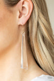 Paparazzi Break The Ice - Gold Earrings - The Jewelry Box Collection 