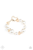 Paparazzi Glamour Gamble - Gold - Bracelet - Trend Blend / Fashion Fix Exclusive - August 2020 - The Jewelry Box Collection 