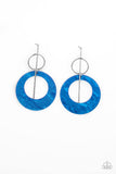 Paparazzi Stellar Stylist - Blue Earrings - The Jewelry Box Collection 