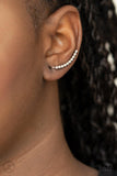Paparazzi Climb On - Silver Ear Crawler Earring - The Jewelry Box Collection 
