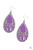 Paparazzi Loud and Proud - Purple Earring - The Jewelry Box Collection 
