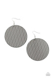 Paparazzi WEAVE Your Mark - Silver earring - The Jewelry Box Collection 