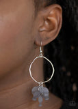 Paparazzi Petals On The Floor - Silver Earring - The Jewelry Box Collection 