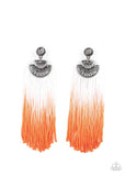 Paparazzi DIP It Up - Orange Earrings - The Jewelry Box Collection 