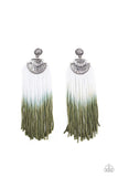 Paparazzi DIP It Up - Green Earring - The Jewelry Box Collection 