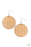 Paparazzi Natural Novelty - Brown Earring - The Jewelry Box Collection 