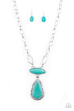 Paparazzi Rural Rapture - Blue Necklace Convention 2020 - The Jewelry Box Collection 