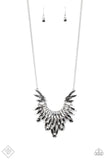 Paparazzi Leave it to LUXE - Silver Necklace October 2020 Fashion Fix - The Jewelry Box Collection 