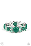 Paparazzi Celestial Escape - Green Bracelet September Fashion fix - The Jewelry Box Collection 