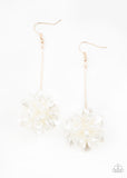 Paparazzi Pearl Swing Big - Gold Earrings