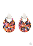 Paparazzi HAUTE Flash - Multi Acrylic Earring