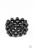 Paparazzi Tiki Tropicana - Black Bracelet - The Jewelry Box Collection 