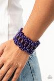 Paparazzi Fiji Flavor - Purple Bracelet - The Jewelry Box Collection 