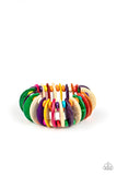 Paparazzi Tropical Tiki Bar - Multi Wood Bracelet