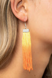 Paparazzi Dual Immersion - Yellow Earring - The Jewelry Box Collection 