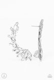 Paparazzi Because ICE Said So - White Ear Crawler Earring - The Jewelry Box Collection 