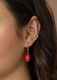 Paparazzi Flamingo Flamboyance - Red Necklace - The Jewelry Box Collection 