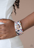 Paparazzi HAUTE Under The Collar - Multi Acrylic Bracelet - The Jewelry Box Collection 